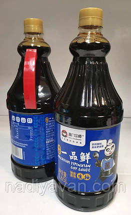 Соевий соус Преміум Premium Yipinxian Soy Sauce 1.65л tm Grandmaster, фото 2