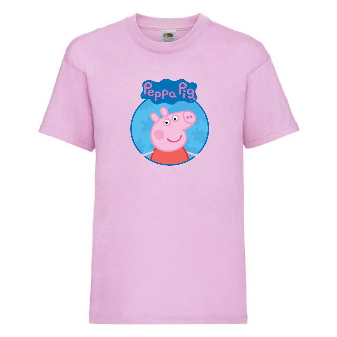Футболка Свінка Пеппа 009 (PIG-009 pnc) рожева 104-11628-140-152-164 розмір, фото 1