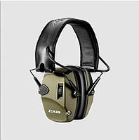 Навушники активні шумоподавлюючі захисні ZOHAN (ОРИГІНАЛ) вхід для рації +2 мік ОЛИВА
