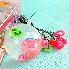 Стрибунець зі світлом та підвіскою діаметр 7см арт.1416