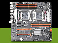 Двухпроцессорная материнская плата LGA 2011 8 слотов DDR3 USB3.0 SATA3 PCI-E 3,0 16X PCI-E NVME M.2 SSD