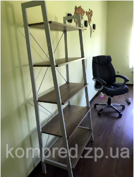 Купить Стеллаж металлический для книг и зонирования комнаты Призма 5 ...