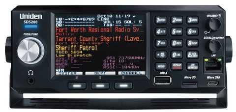 Приймач для сканування / Радіосканер Uniden Bearcat SDS200е True I/Q DMR NXDN PROVOICE