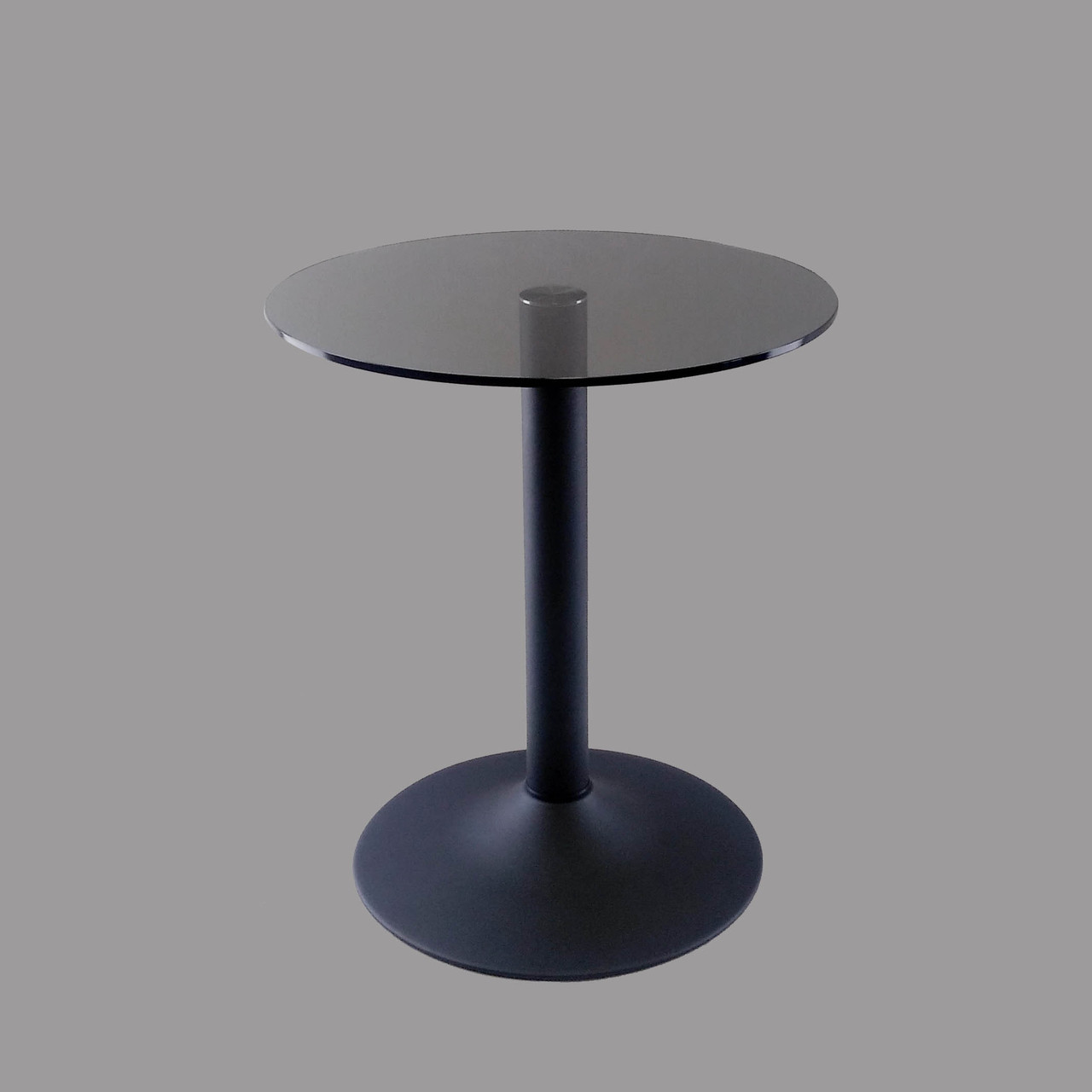 Скляний кавовий стіл Commus Solo 450 K gray-black-blm60