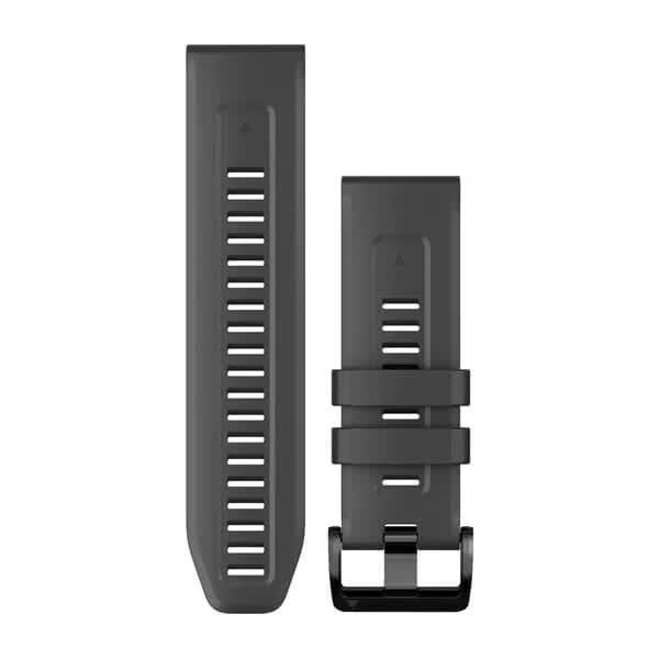 Ремінець Garmin QuickFit 26 для Fenix 5X/6X/7X, Tactix, Quatix, D2, Foretrex, Descent, сірий графіт