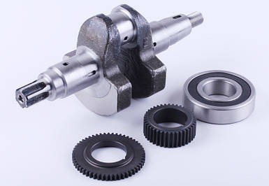 Колінвал у зборі під шліци 25 мм 186F