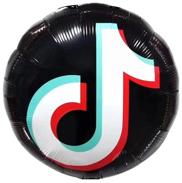 Куля фольгована кругла Tik-Tok. Розмір: 18"(45sм).