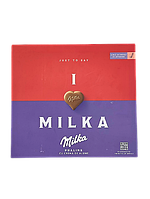 Шоколадные конфеты Milka Praline Cu Crema De Alune 110г, 10шт/ящ