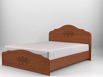 Ліжко двоспальне з ящиками 140х200 Неман Лючія світлий горіх