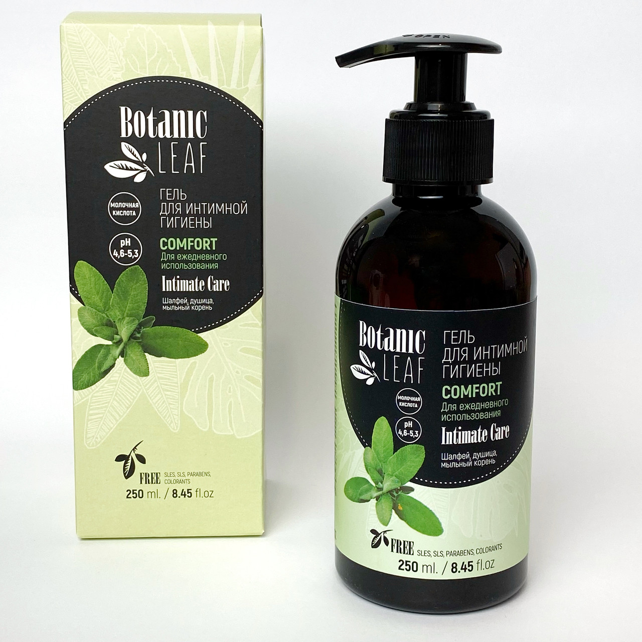 Гель для інтимної гігієни для щоденного використання Botanic Leaf Comfort Intimate Gel, фото 1