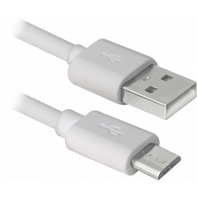 Дата кабель USB08-10BH USB — Micro USB, white, 3m Defender (87468)