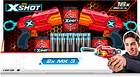 Набор скорострельных бластеров Zuru X-Shot Red EXCEL MK 3 Double 2 бластыра 3 банки 16 патронов 36432R
