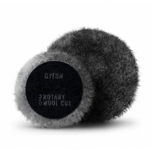 Gyeon Q²M Rotary Wool Cut Pads - Сірий хутряний різальний круг (2 шт), 80 мм