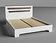Ліжко двоспальне 180х200 Неман Елен супермат білий і дуб Шато, фото 4