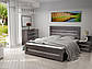Ліжко двоспальне з підйомним механізмом 140х200 Неман Соломія (ПП) Венге, фото 3