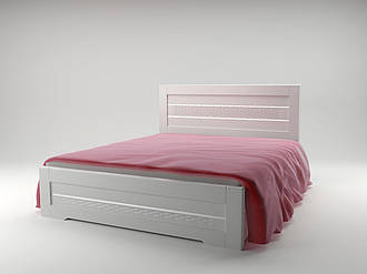 Ліжко двоспальне з ящиками 140х200 Неман Соломія скол дуба білий