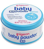 Pigeon Лечебная детская присыпка Baby Powder 150г (голубая банка)