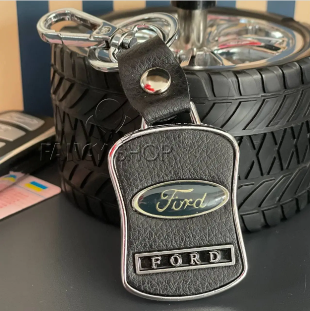 Брелок автомобільний "Ford", шкіра №2, Брелок автомобильнный "Форд"