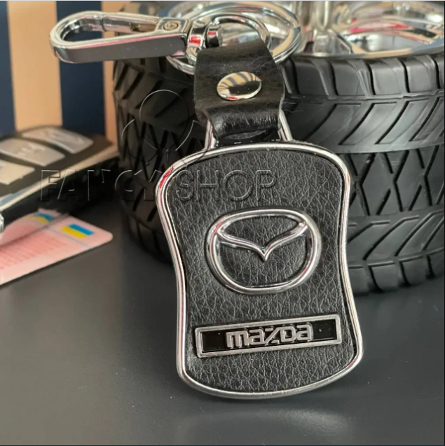 Брелок автомобільний "Mazda", шкіра №2, Брелок автомобильнный "Мазда", фото 1