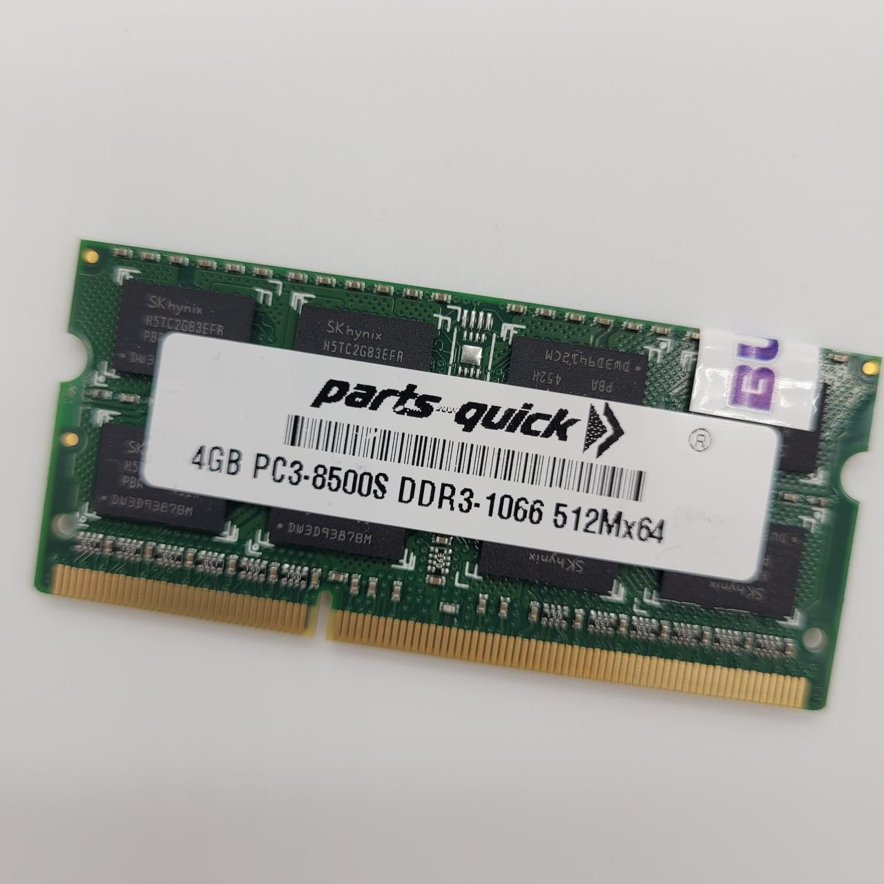 Оперативна пам'ять для ноутбука Parts Quick SODIMM DDR3 4Gb 1066MHz 8500s 2R8 CL7 (SUPER TALENT) Б/В