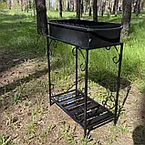 Мангал на 9 шампурів 3 мм на дровниці, фото 4