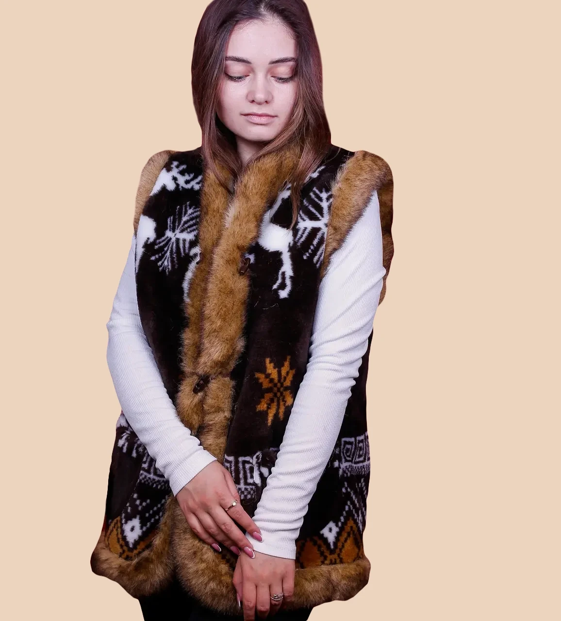 Меховая Жилетка Из Овчины Женская "Аморет" — Купить Недорого на Bigl.ua ...