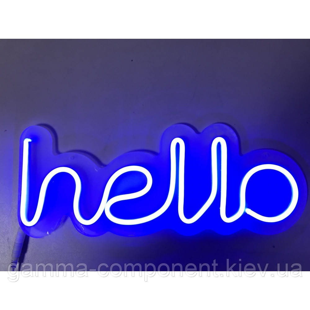 Неонова вивіска Hello (380х150)