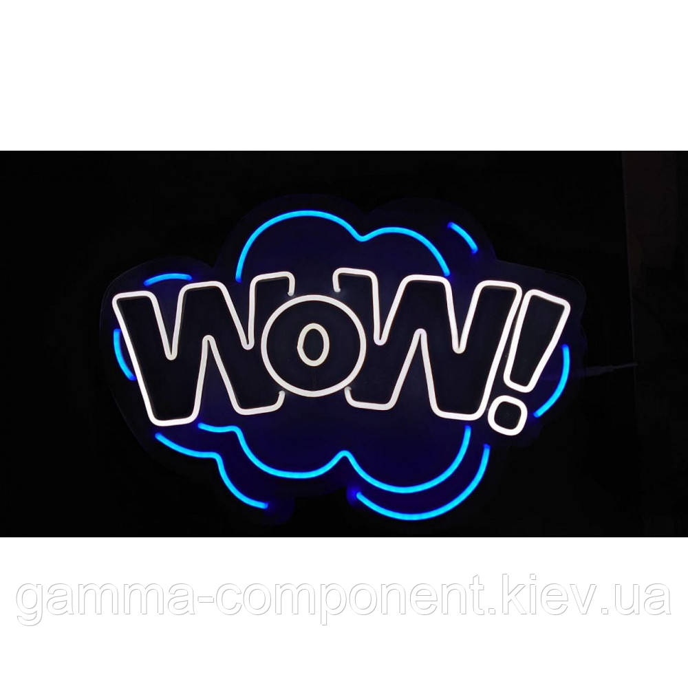 Неонова вивіска WOW (600х410)