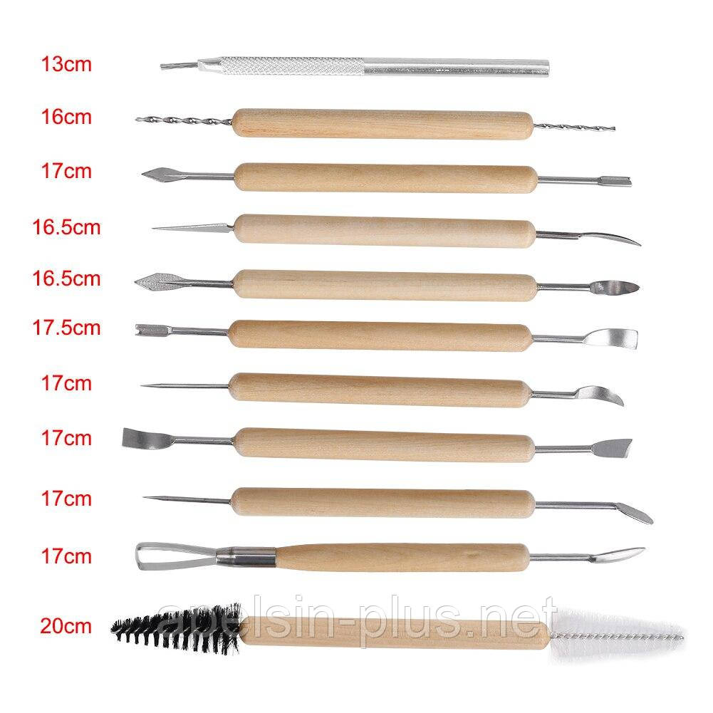 Набір стеків із металевими наконечниками для моделювання та ліплення, фото 1