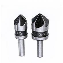Набір із 2 зенківок циліндричних, 82град 12/16 мм, HSS сталь