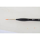 Пензель художній синтетика "Santi Sensation", коротка ручка з вигином, кругла, No0 310770, фото 2