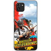 Чехол Силиконовый с Картинкой на Samsung Galaxy A03 (A035) (Пубг Батлграунд, Pubg Battlegrounds)