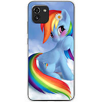 Чехол Силиконовый с Картинкой на Samsung Galaxy A03 (A035) (Литл Пони, My Little Pony)