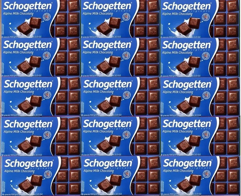 Шоколад Schogetten Alpine Milk Chocolate Шогеттен Альпійський Молочний 100 г * 120 штук Ящик Німеччина