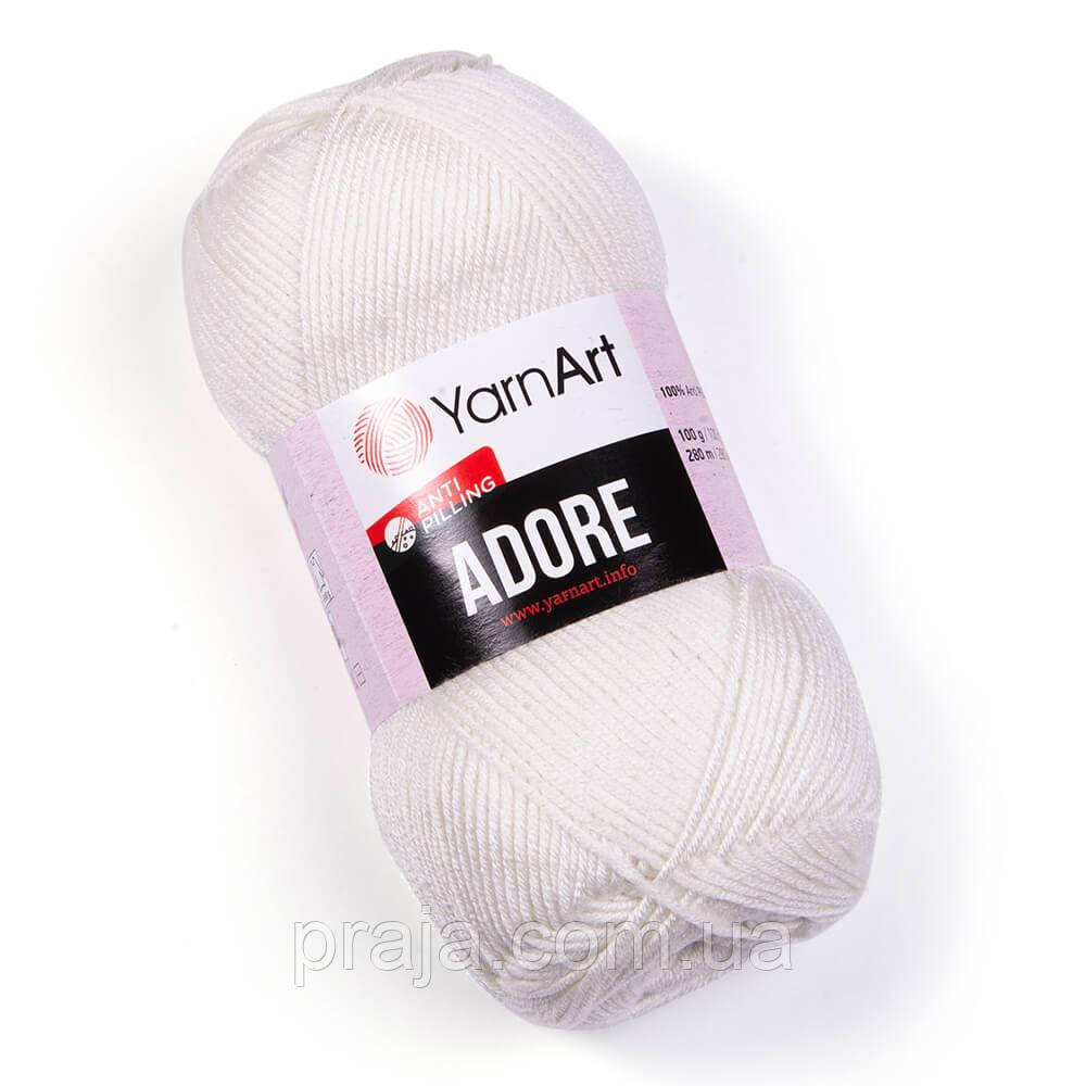 Пряжа YarnArt Adore(Адора) - 357 молочний