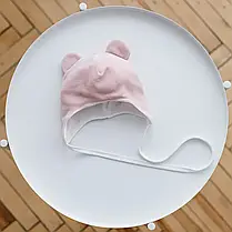 Велюрова шапка дитяча Magbaby Tessera рожева 42-46 см (6-12 міс), фото 2