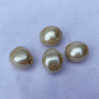 Намистина перламутр "Камінець" Світлий Беж