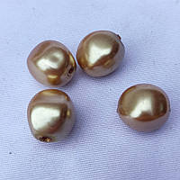 Намистина перламутр "Камінець" Беж 50 г