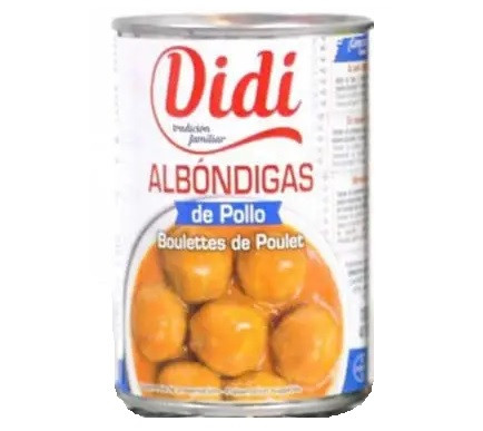 Фрикадельки Куриные в Соусе Didi Albondigas de Pollo 415 г Испания - фото 1 - id-p1677613543