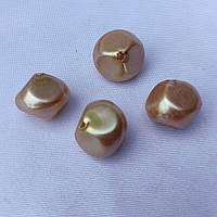 Намистина перламутр "Камінець 15 мм" Беж 50 г