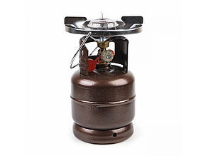 Газовий кемпінговий балон Турист 2 л А1728 із заглушкою для безпечного транспортування балона без пальника