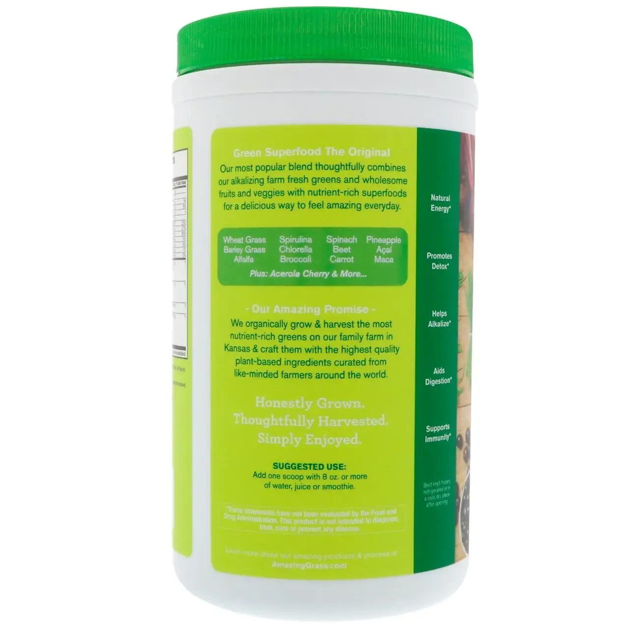 Amazing Grass, Оригинальная зеленая суперпища, 17 унц. (480 г) AMG
