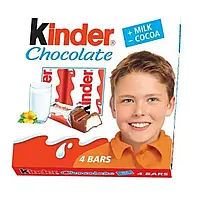 Молочный шоколад Kinder Chocolate , 4 батончиков , 50 гр