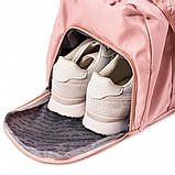 Сумка дорожня СІРА Дорожня спортивна сумка WINGS FB001 Сумка дорожная с ручкой Польша Туристична сумка Сумки, фото 4