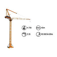 Баштовий кран SYM El15/22 з підйомною стрілою