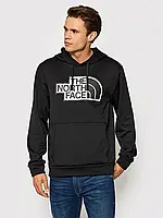 Мужская толстовка теплая с начесом The North Face, худи черный с капюшоном норз фейс