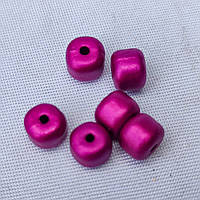 Намистина перламутр "Камінець 7 мм" Ярко рожевий 50 г