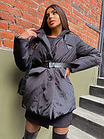 Женская короткая осенняя куртка Prada Прада