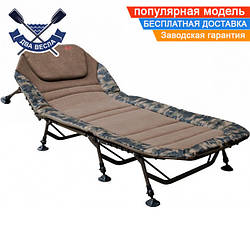 Розкладачка коропова TRAMP WIDE Camo UTRF-070 до 150 кг розкладачка армійське ліжко розкладачка для туризму