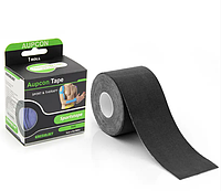 Кінезіо Тейп Kinesiology Tape 5см х 5м черный індивідуальна упаковка